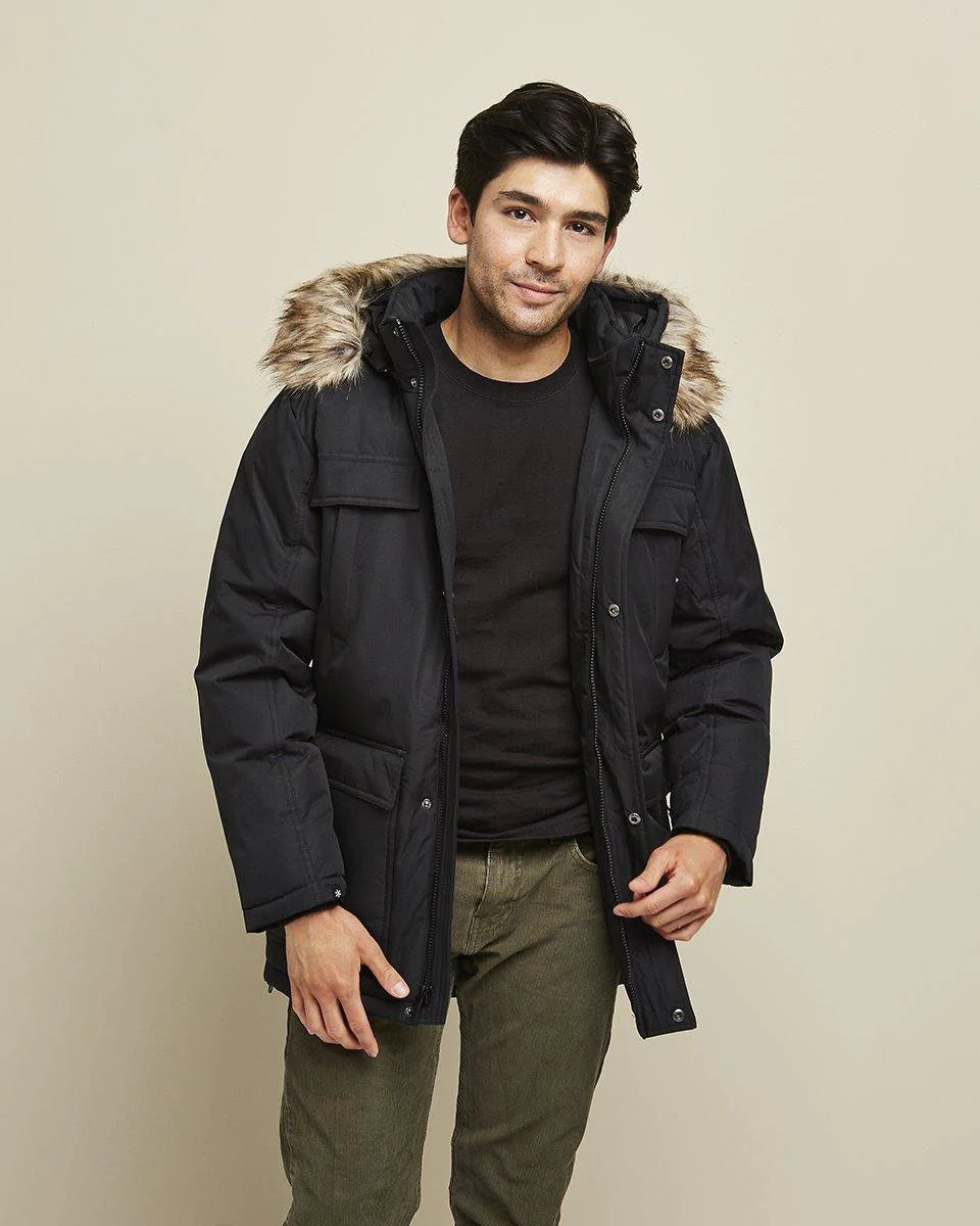 Voyager Men&#39;s Heated Parka Coat